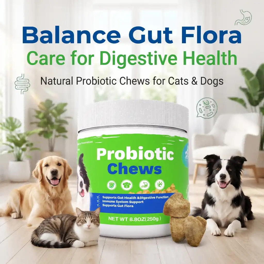 Probiotics for Dogs and Cats: Daily Digestive Health Supplement
